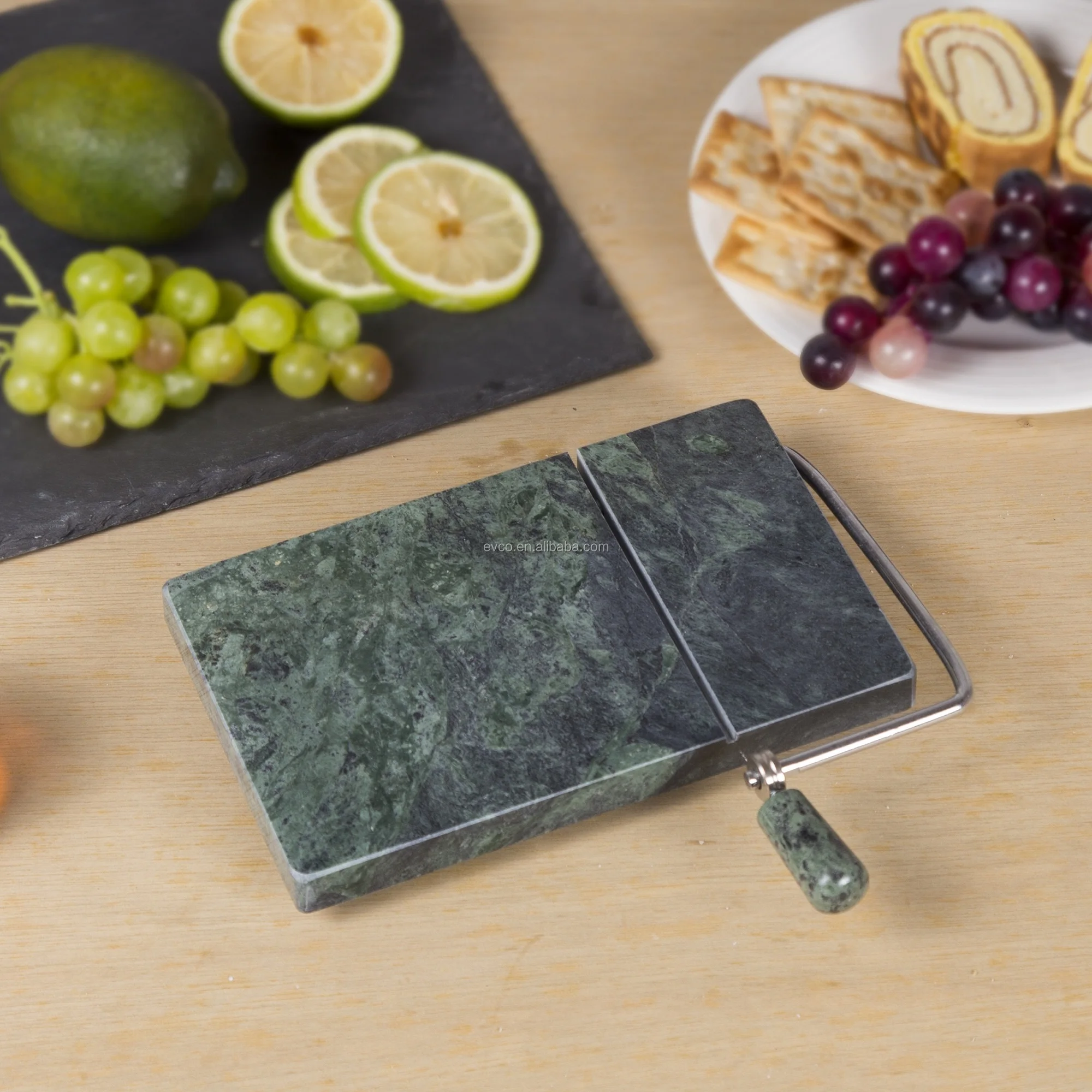Natural Green Marble Cheese Slicer