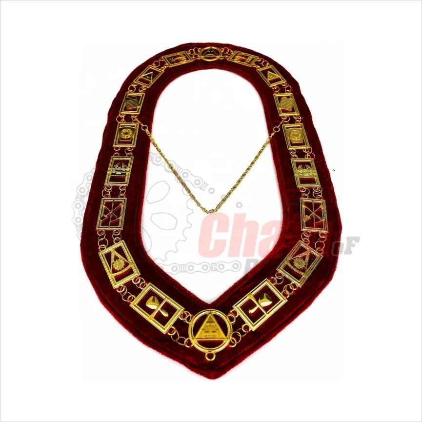 Высококачественный ошейник-цепочка freemason латунный и цинковый сплав Золотой/Серебряный в соответствии с требованиями заказчика