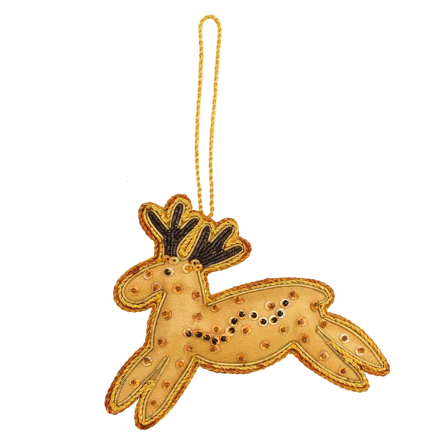 Handmade Handcrafted Embroidered Beaded Velvet satin Christmas Decorations Ornament Santa  Socks   Giraffe Elephant  Customized