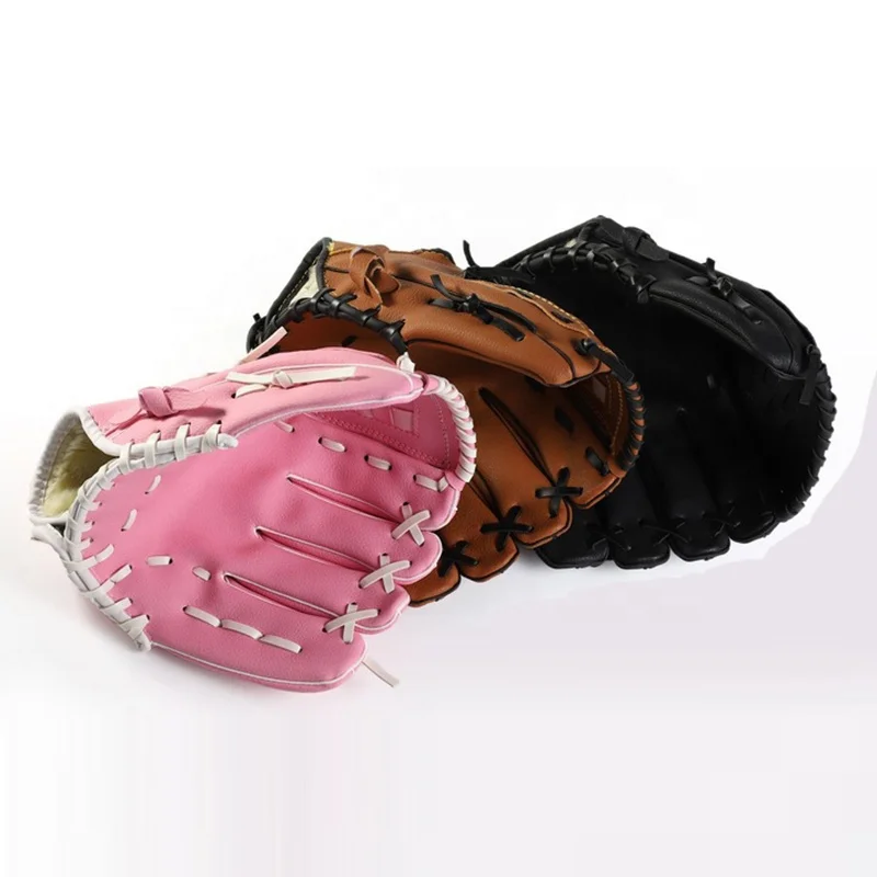 Fashion Youth/Kids Prospect Baseball Glove Outdoor Sports Equipment Softball Practice Baseball pink color Gloves for women