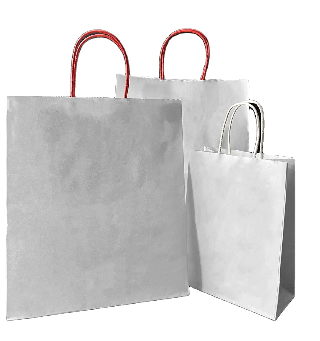 Custom Kraft Paper Bags Making Machine With Your Own Logo Gift Cosmetic Food Packing Packaging Shopping Envelope White Brown Bag