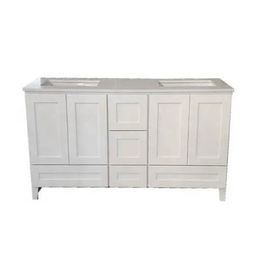 bathroom vanity without sink bowl and countertop