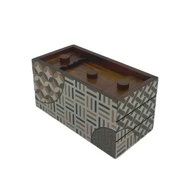 Wooden Secret Box Summer Box Game Brain Teasers Game  IQ Test Puzzles for Children