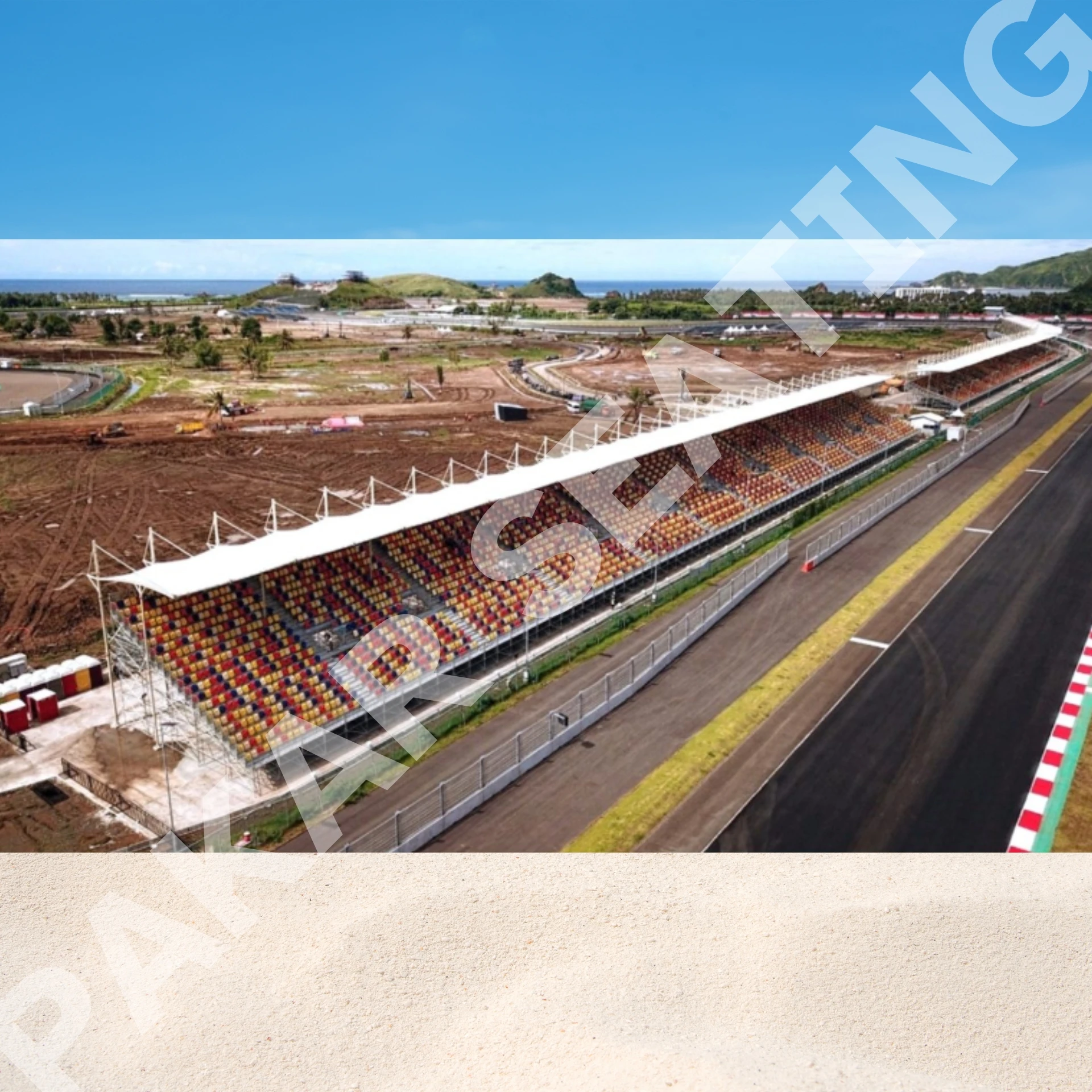 Grandstand stand for Karting track Show Seating Solution for Entertainment Events