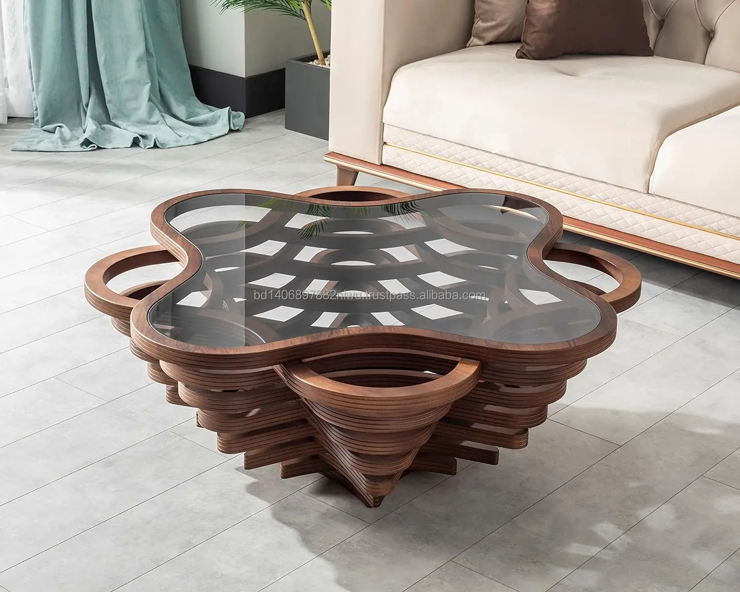 SOLID WOOD LUXURY TEA/COFFEE TABLE FROM BANGLADESH