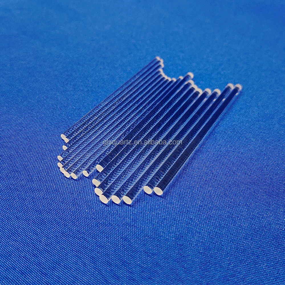 2mm to 80mm Light Guide Quartz Glass rods Clear Borosilicate Quartz Glass Rod