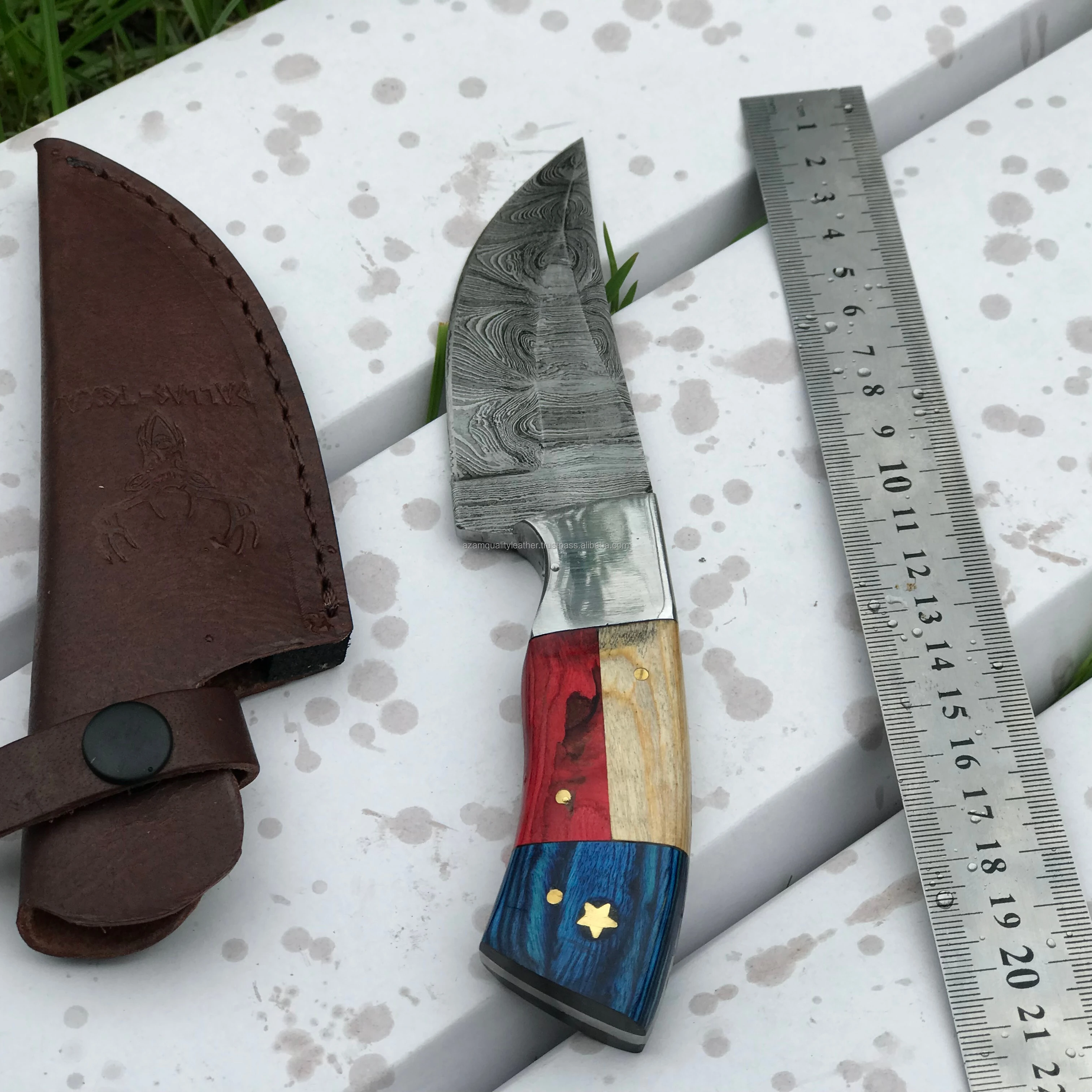 Hunting Knife Damascus Survival Tactical Folding Pocket Knife with elegant gift box