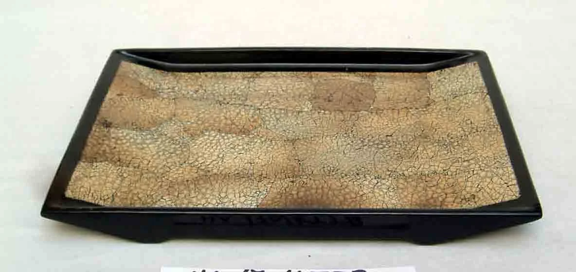 Rectangular egg-cell lacquer tray, handmade tray from Vietnam, for home-decor, tableware, kitchenware.