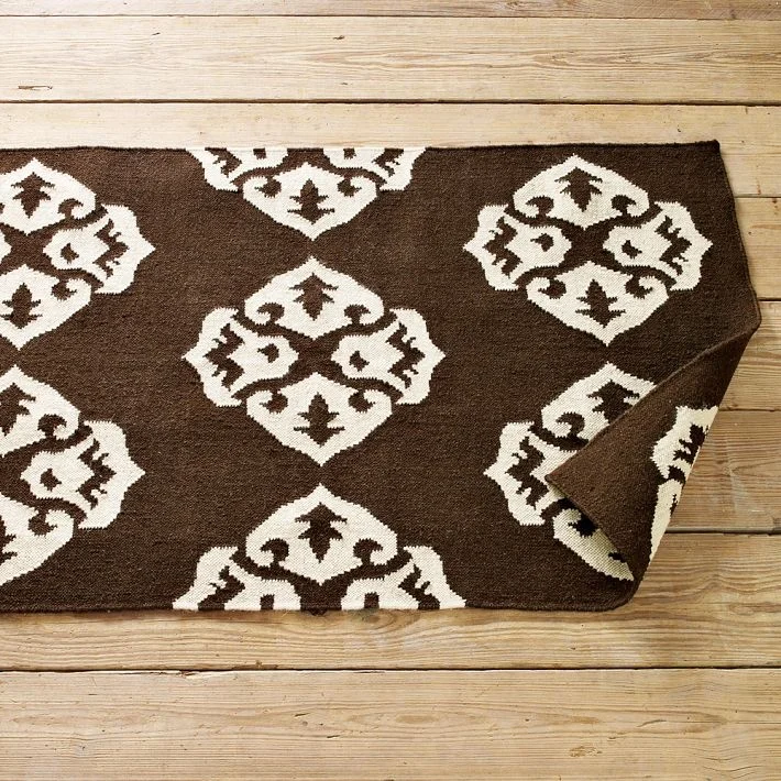 Abstract design flatweave rugs carpets in wool cheap price in best quality customised by Rug manufacturers india