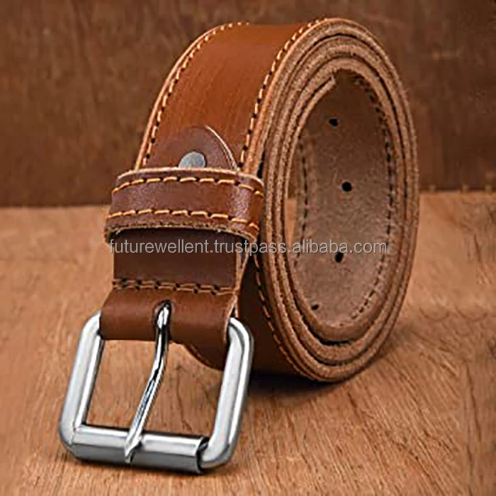 OEM  Genuine Hair-on Cowhide Men Belt With Pin Buckle Factory  Fur Belts Private Label  Genuine leather belts from Pakistan