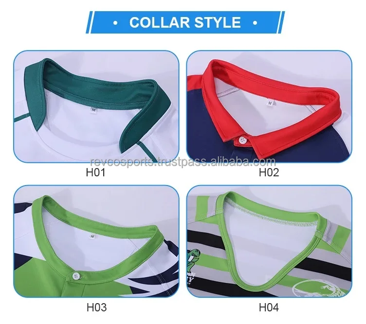 best design light blue and black rugby men jerseys 2024 New Season Custom Design Rugby jerseys team football training shirts