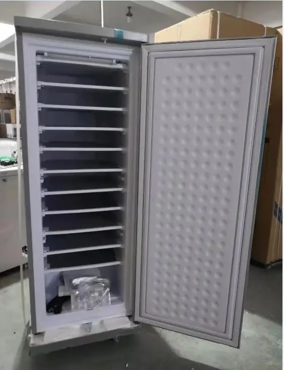 BD-198 198liter DC 24V  solar ice maker  commercial 60kg-70kg upright freezer