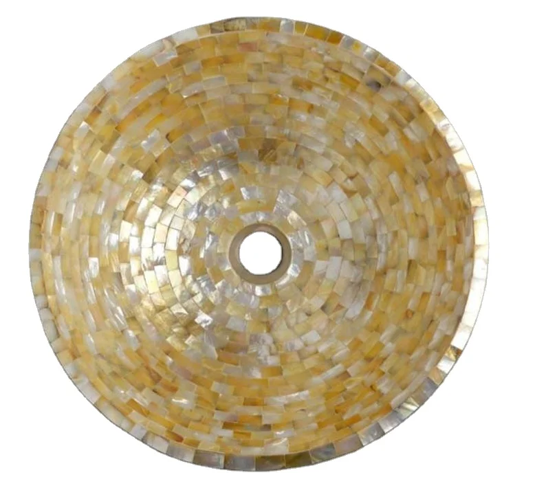 Premium Quality Mother Of Pearl Wash Basin Unique Design for Homes and Decorations at Wholesale price from India