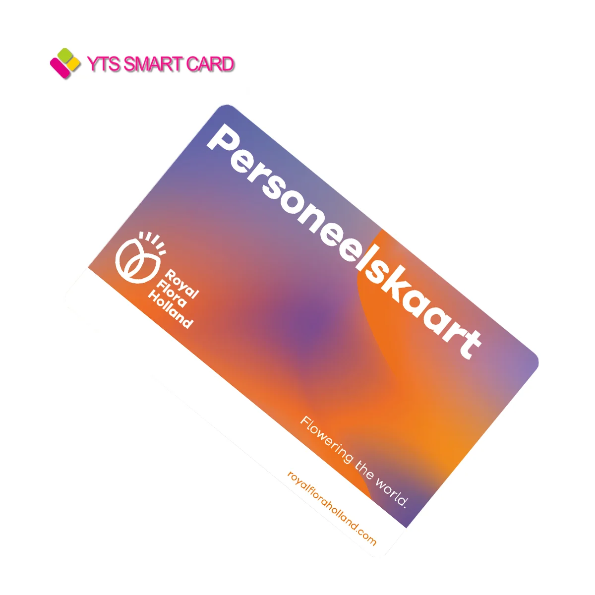 YTS customized rewritable 13.56MHz PVC smart NFC card