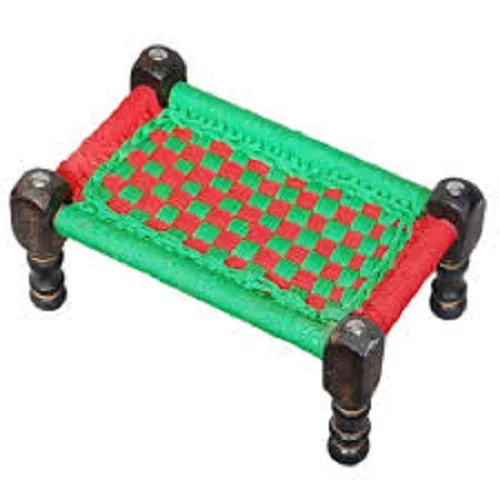 Hot selling small cot kids toy Indian charpai for baby manufacturer by GM IMPEX at cheap price