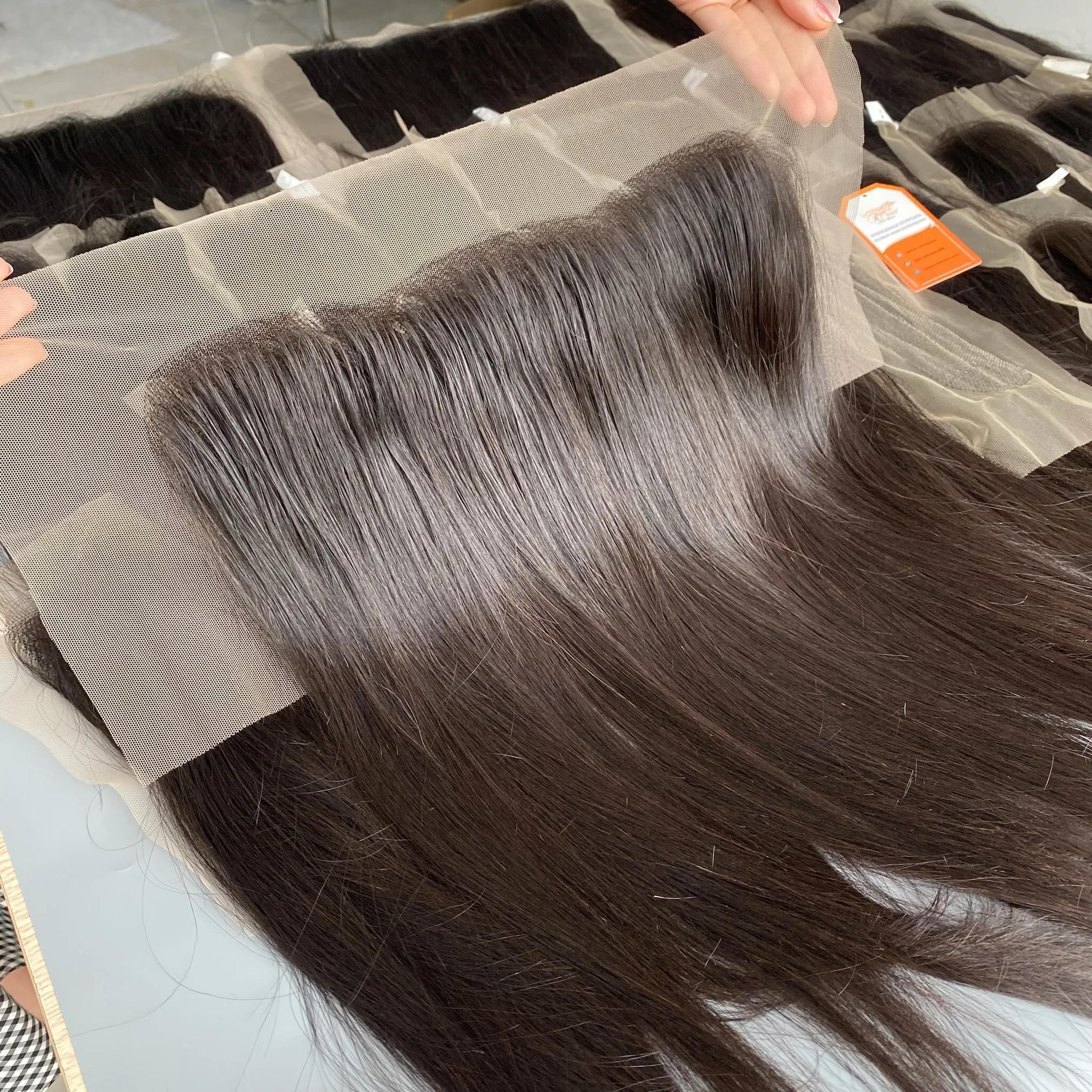 Best Quality Cuticle Aligned Hd Closure Lace Fronts With Wholesale Price, Transparent HD Lace Frontal
