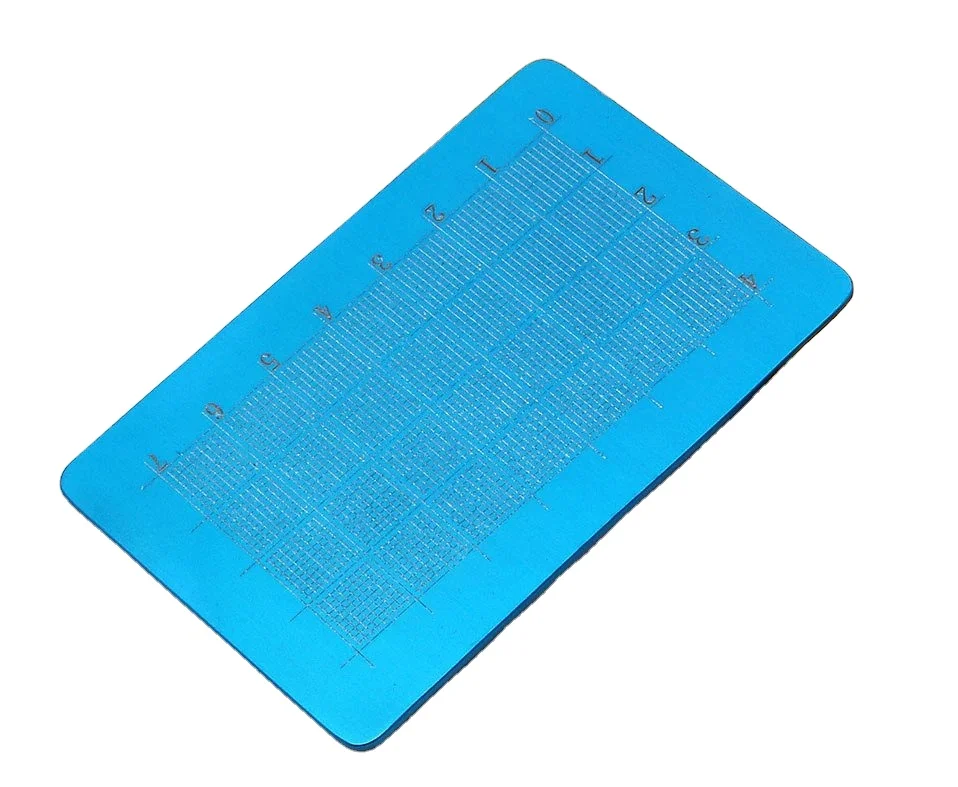 Инструменты из нержавеющей стали для хирургического кошечного хряща режущая пластина протеза носа двусторонняя шкала и стол синего цвета