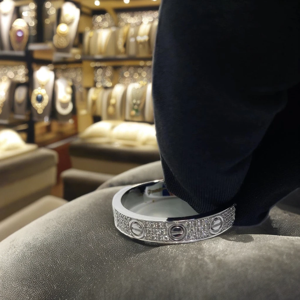 Hot Selling 18 kt Solid Gold Wedding  Jewelry Set round cut lab grown band Ring foe man Vintage Style  Plated Gifts Parties