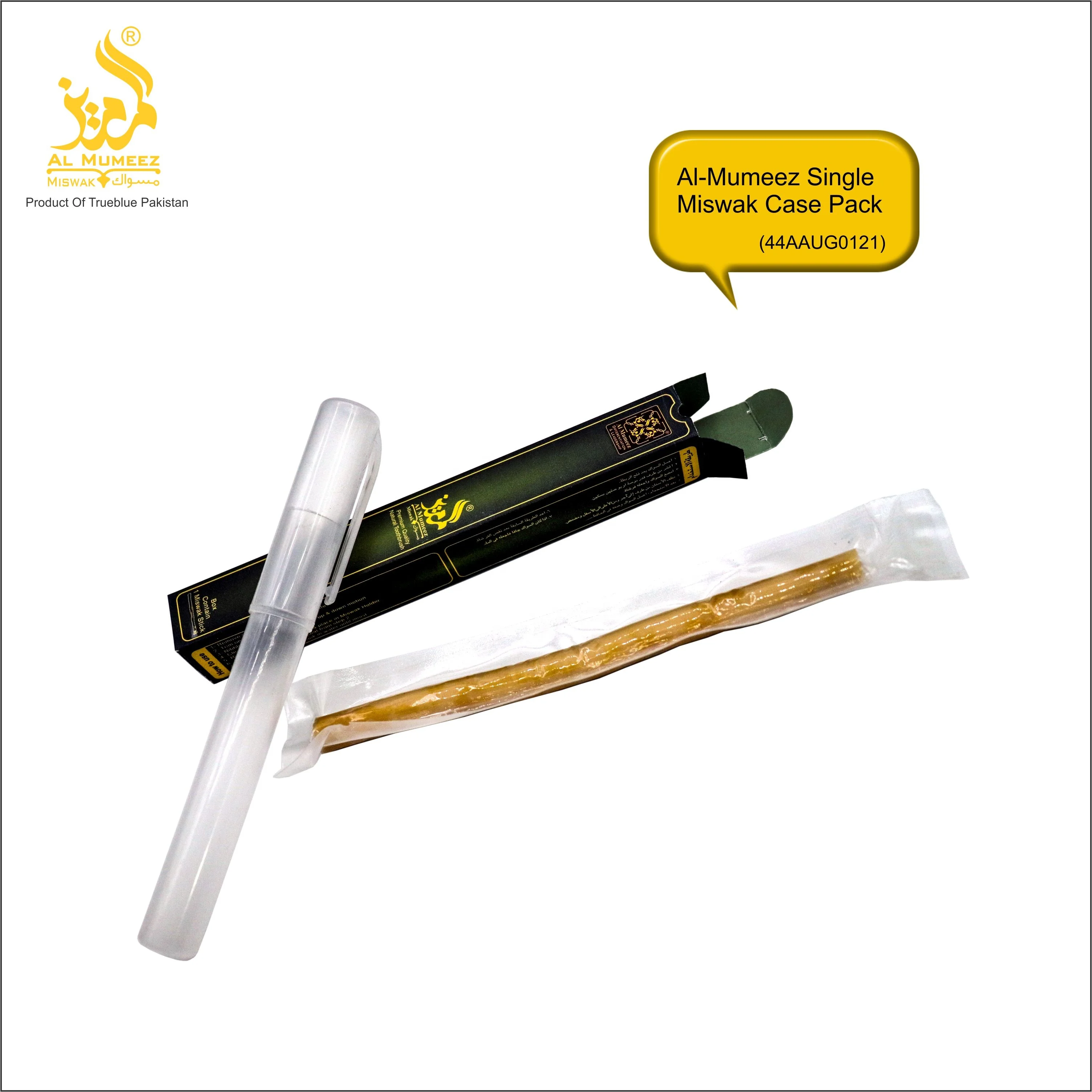 HOT SALE PLASTIC HOLDER/CASE FOR BEST QUALITY VACUUM PACKED MISWAK/SEWAK/SIWAK/NATURAL TEETH CLEANING STICK
