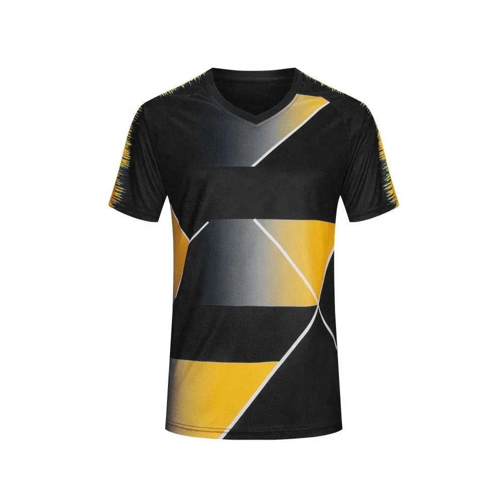 100% polyester Custom Print New Fashion Sport Exercise Men Tennis Shirt Quick Dry Badminton Training T-shirts Sportswear