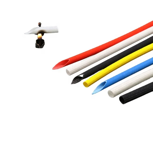High Temperature Resistence Silicone Coated China 2715 Fiberglass Sleeving