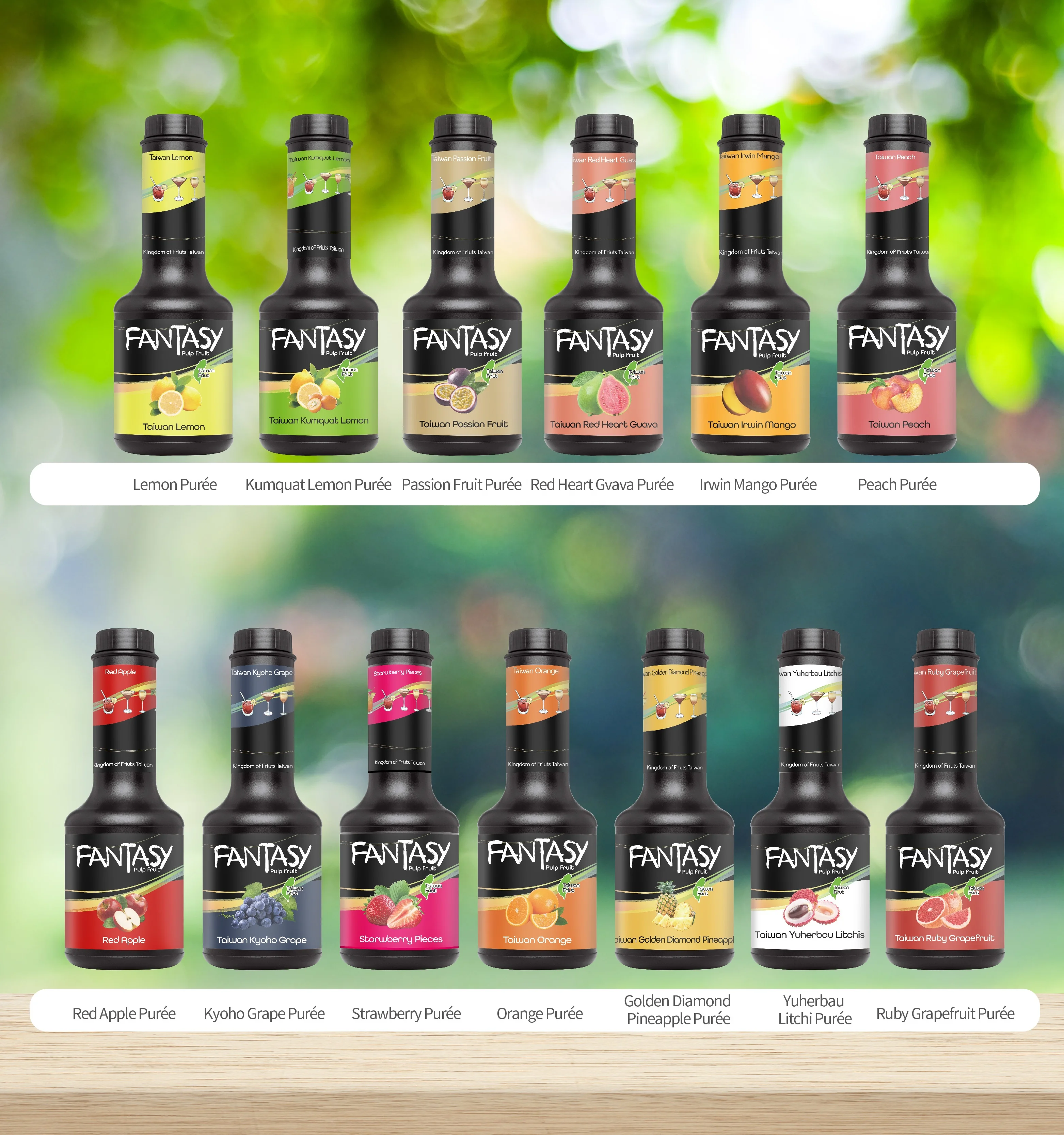 White Peach Fruit Puree ingredients for professional bars & bubble tea shops Fruit Puree