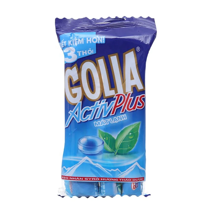 Голия Activ плюс твердая оболочка-это прохладный и мятный вкус/завернутый в уникальный травяной сироп/приносящий освежающее ощущение