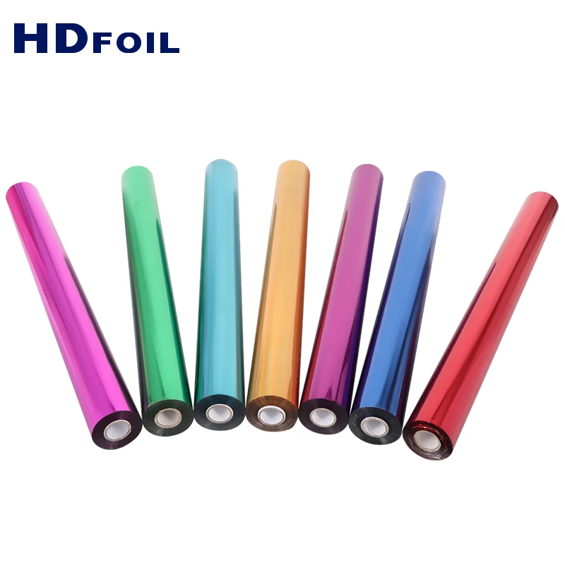 Factory Direct Price Gold Sliver PVC ABS Print Glaze Over-Printable Hot Stamping Foil