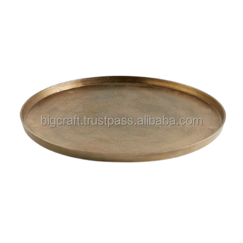 Подносы ручной работы в винтажном стиле Сервировочные подносы для столовой с золотой отделкой Индивидуальный размер лучшая форма Лидер продаж