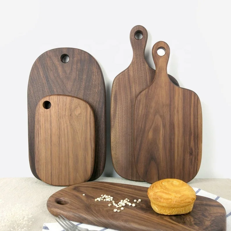Wooden Decorative  Chopping Board or Serving Board Cutting Board With Handle for Fruit and Veggies Wholesale