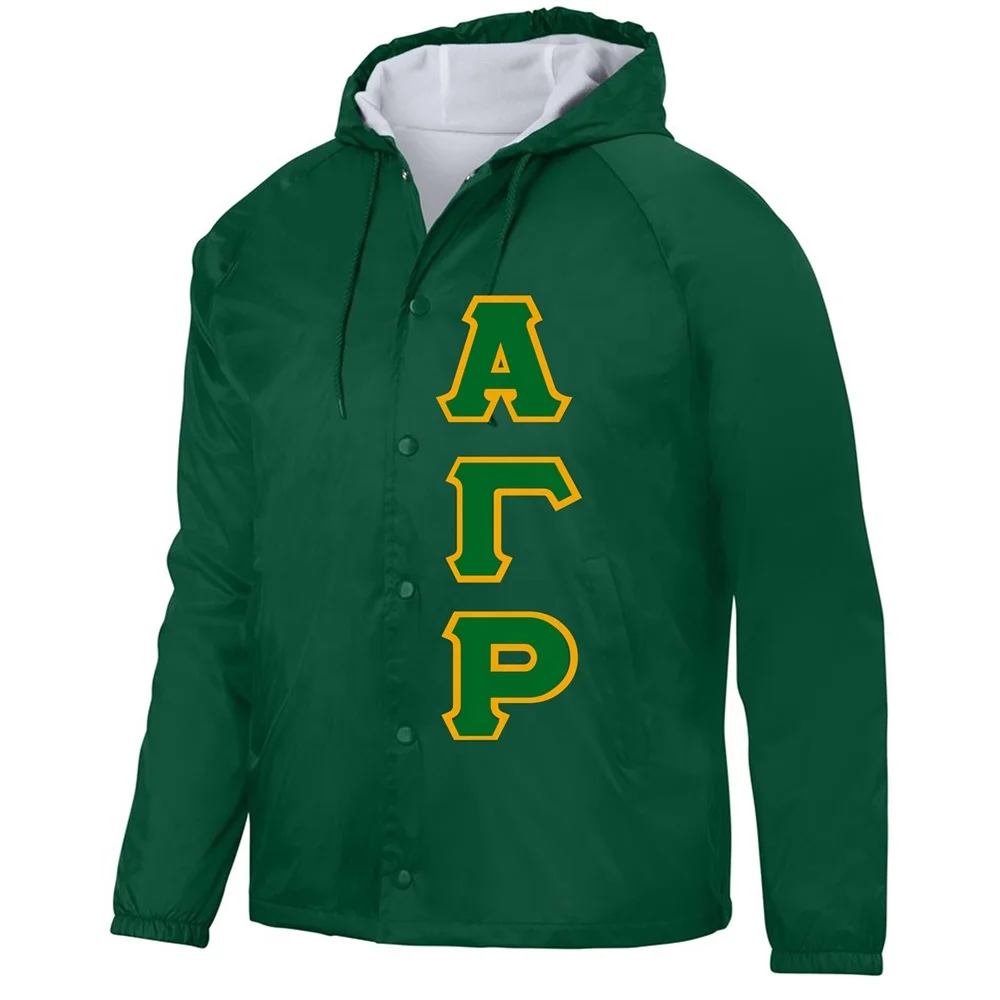 Jacket Coaches Greek Line Jackets Fraternity and Sorority Clothing Apparel Zeta Phi Beta Sigma Omega Delta Windbreaker Jacket