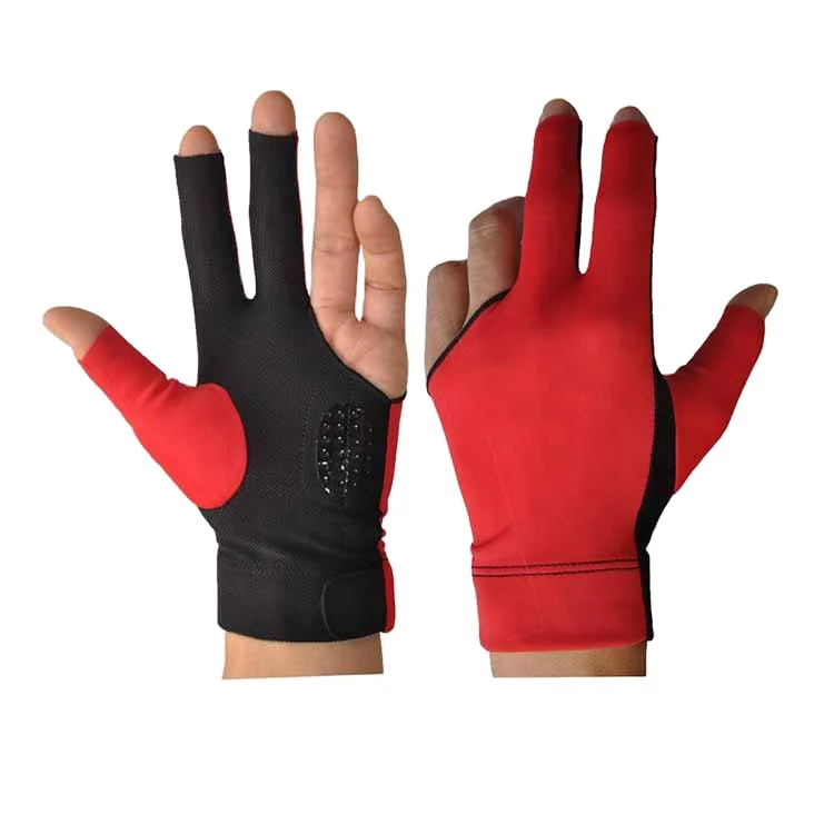 Three Finger Left Elastic Cue Stretchable Hand Protection Pool Shooter Safeguard Training Sport Snooker Billiard Gloves