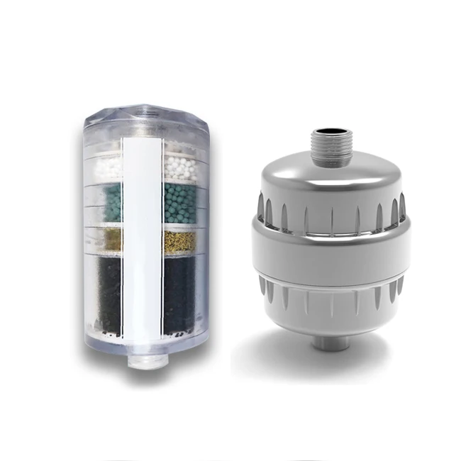 5-ступенчатый фильтр для душа (PP + CasCO3 Инфракрасная cermaics KDF Nano-silver Carbon)