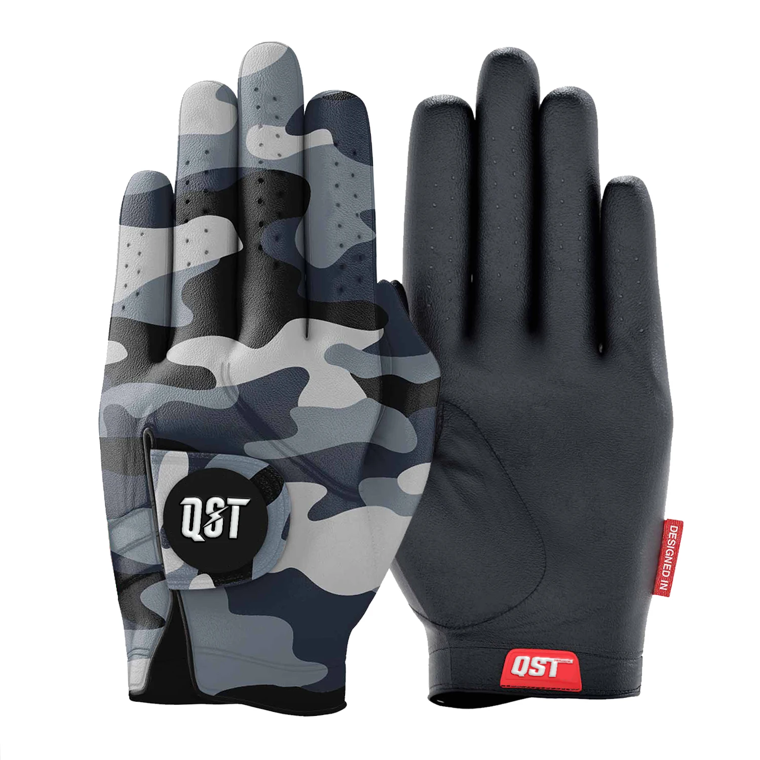 OEM Service Unisex 100% Premium High Quality Real Cabretta Leather Men Golf Glove With Custom Logo