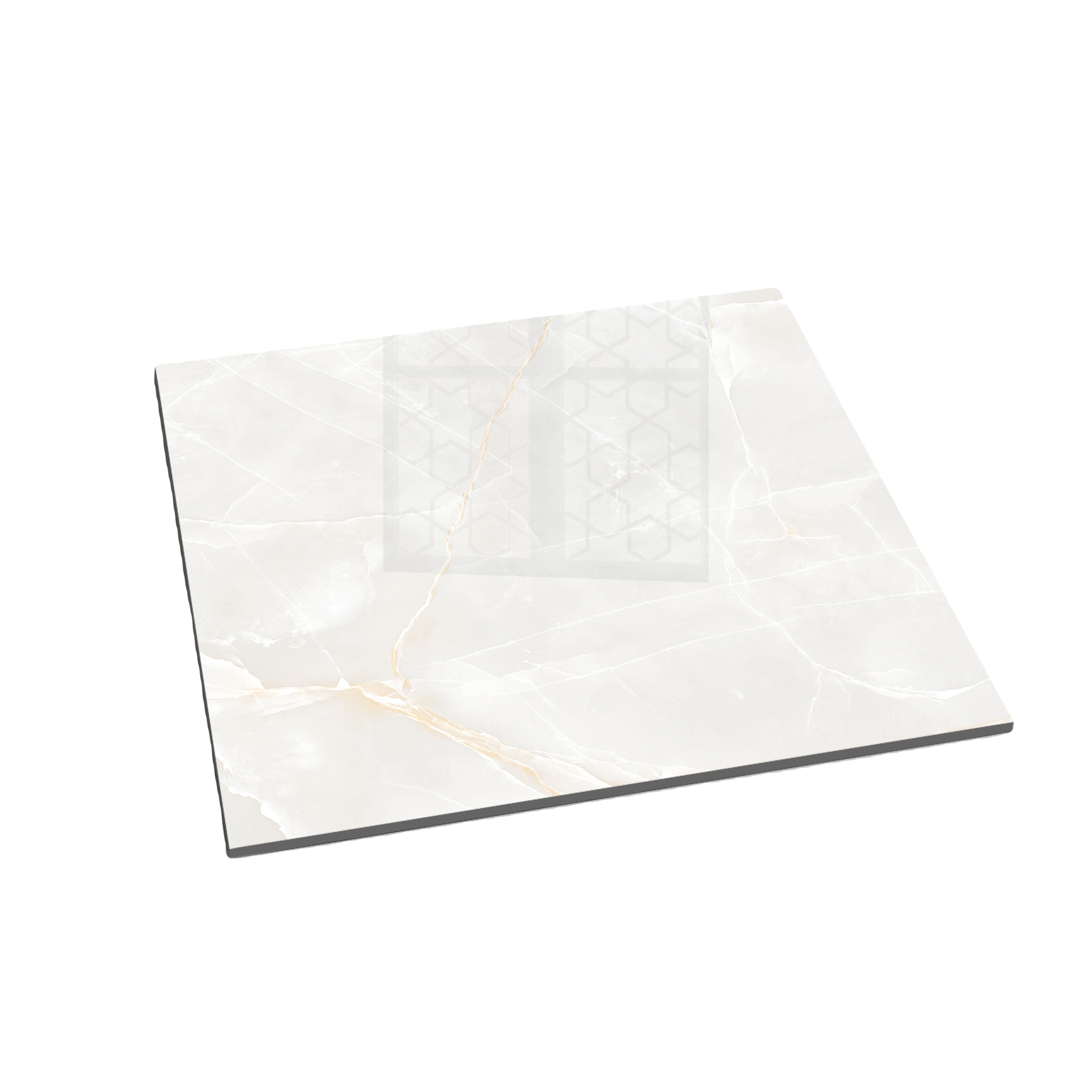 Natural Golden Vein Grey Onyx Premium Quality Marble Tile For Interior Decoration 600x600mm