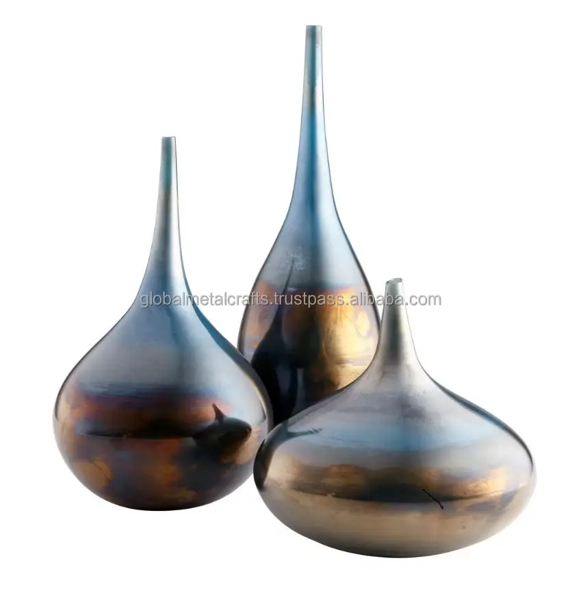 Modern luxury gold metal bud vases home decor brass vase, flower vase use for wedding home office decoration