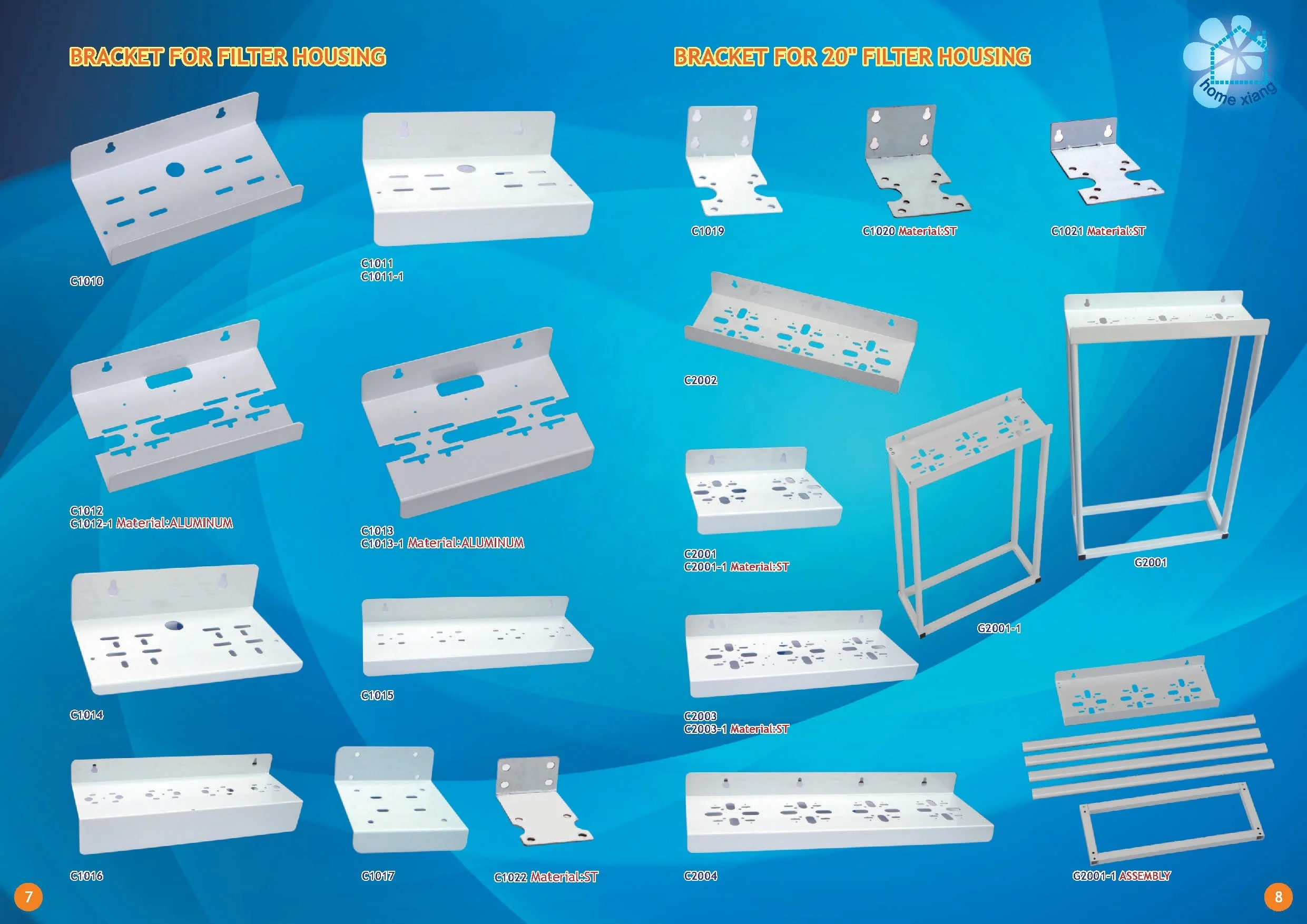 Water Filter Single Stage L Type Metal Bracket Stainless Steel 304