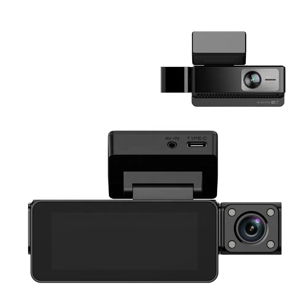 Professional 1080P AHD 3 Lens Front Cabin Rear 360 Night Vision Recorder Full HD 4K Cam for Cars Car Dash Cam Video Cameras