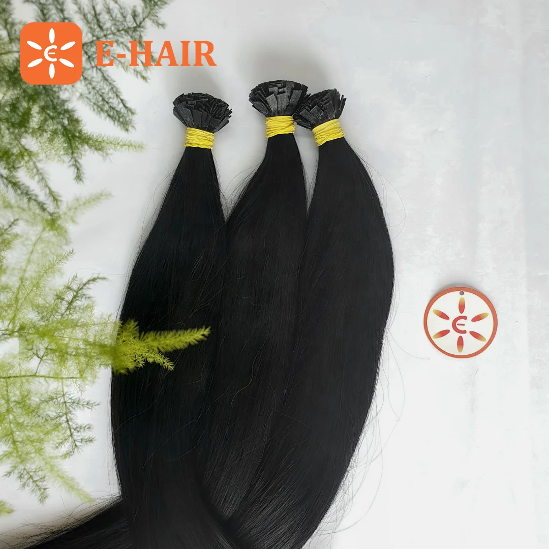E-HAIR VIETNAM |  Our product is 2 sets of natural black hair, but 1 set is combined with other colors to create a novelty