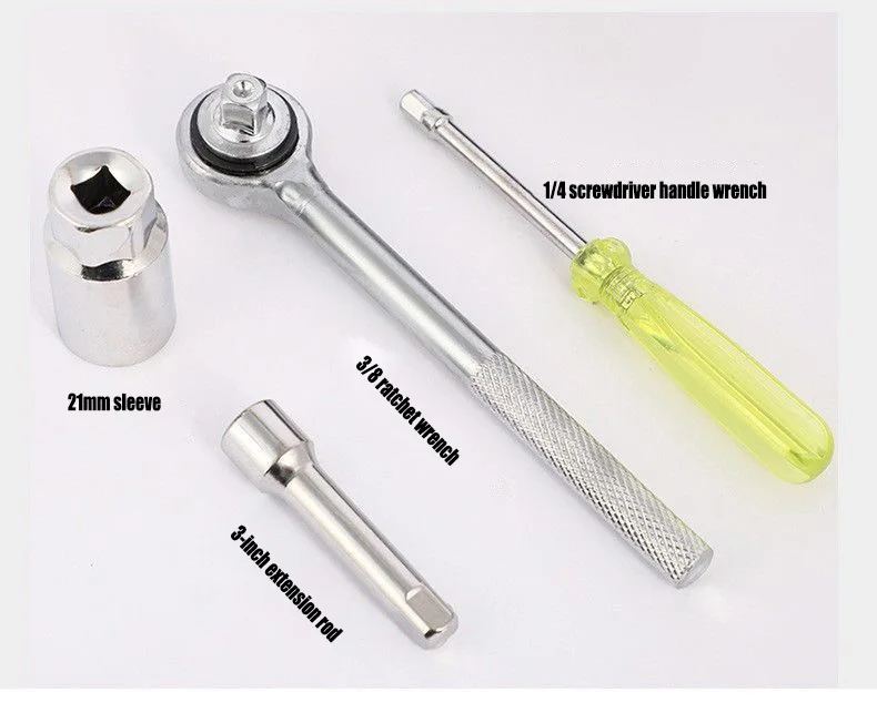 40PCS Combination Hardware Tool Set Repair Tool Box Kit Spanner Chrome Socket Tool Set