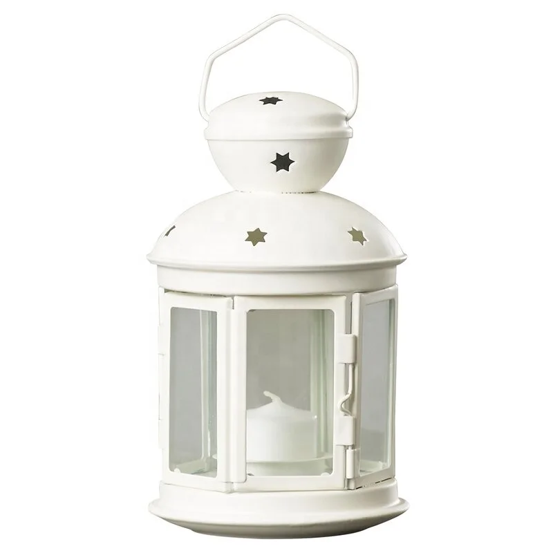 Table Candle Lantern Set of 2 Moroccan massive design natural metal for home or office decoration Customizable