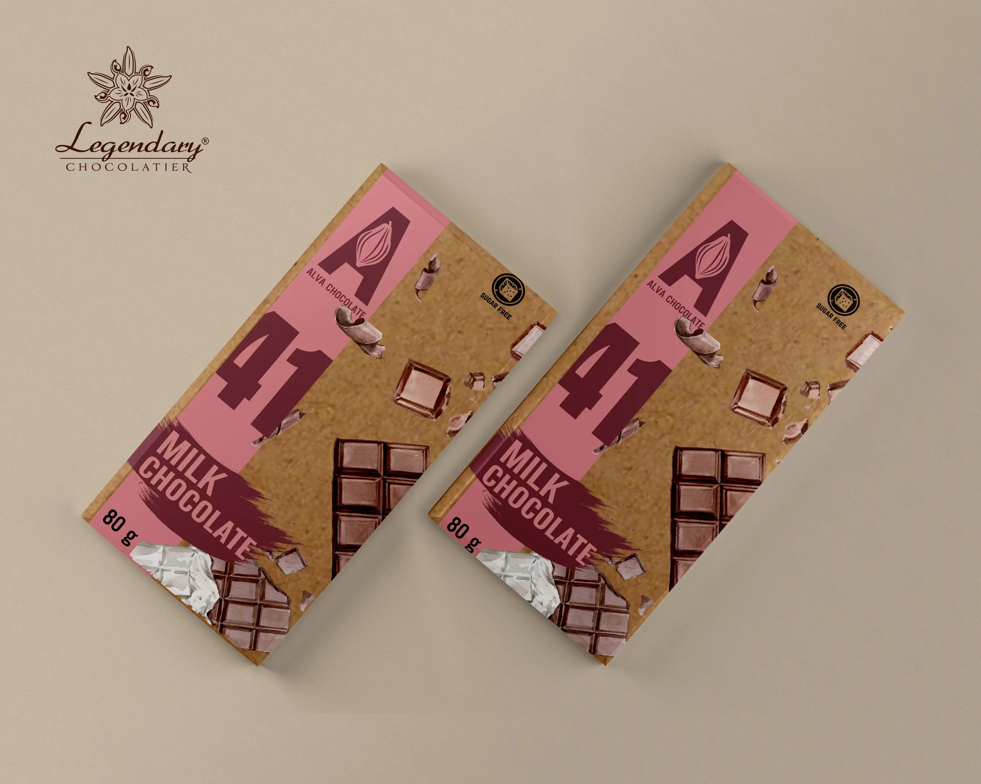 Diet chocolate healthy 80g dark chocolate bar box no sugar 85% ALVA made in Vietnam reasonable price for exporting