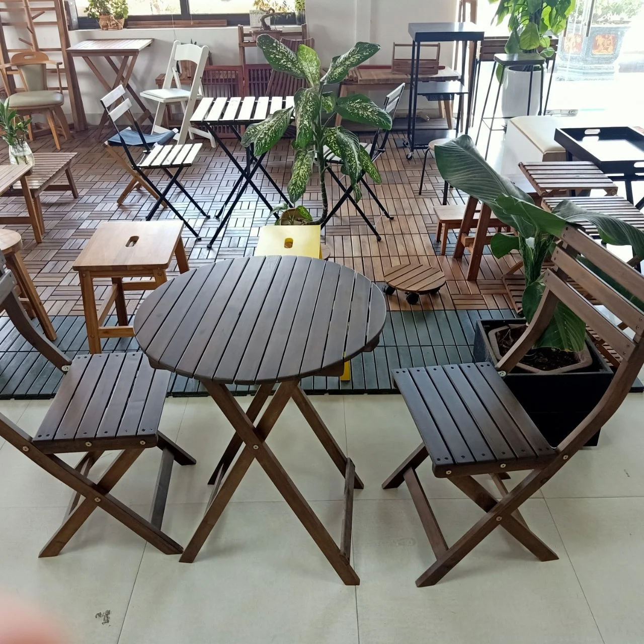 VIETNAM STEEL FRAMED BISTRO  TARNO SET JAPAN STANDARD SUITABLE FOR BALCONY TERRACE GARDEN OUTDOOR PLACES