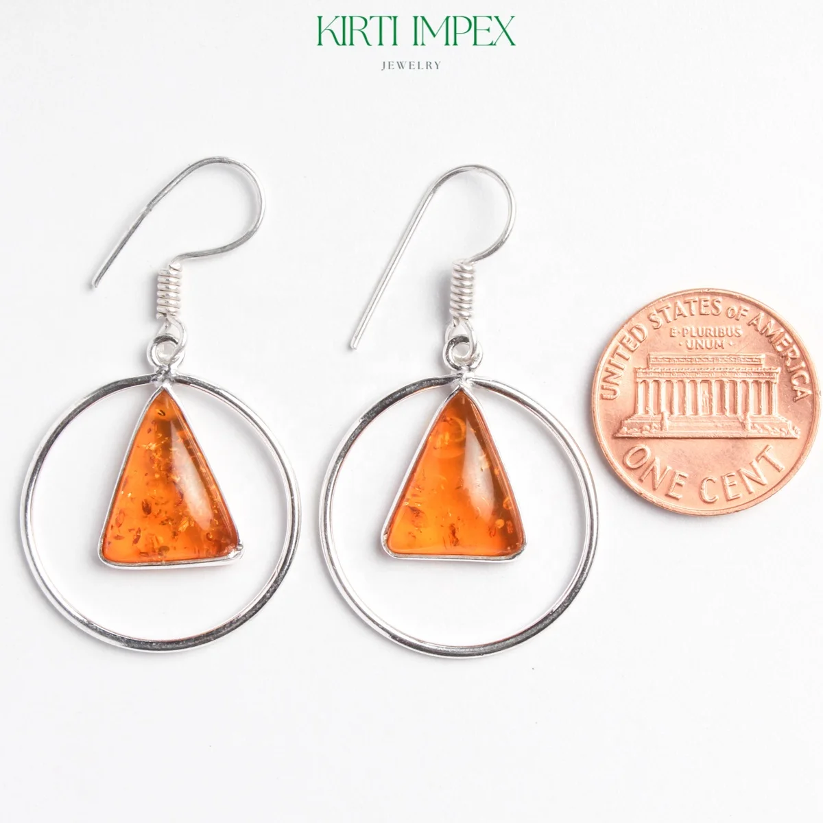 Baltic Amber Earrings Silver Overlay Exotic Wholesale eBay Hot Selling Summer Boho Jewelry For Women American Minimalist Jewelry