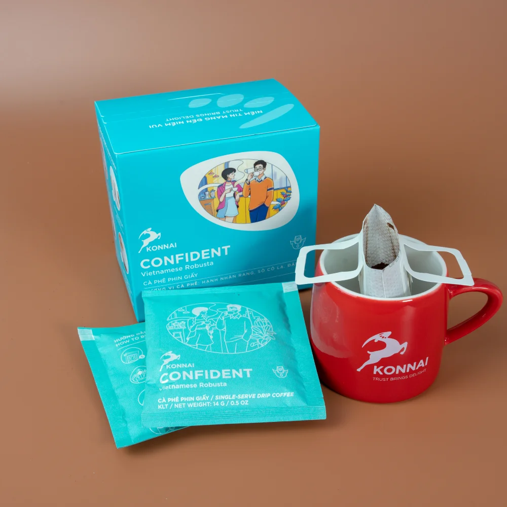 Vietnamese coffee - Blend arabica & Robusta Single serve drip filter bag coffee with new identity images