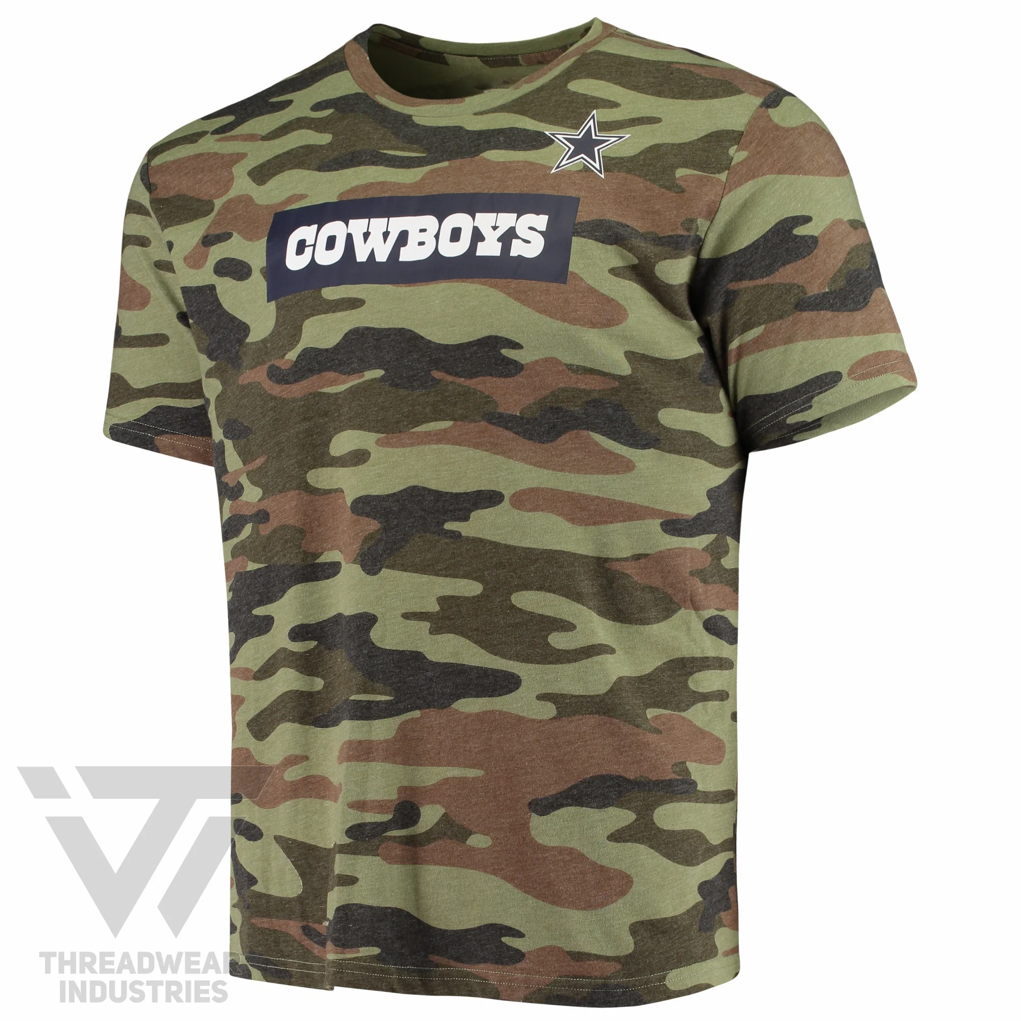 Футболка Далласский ковбойский футбольный камуфляж под заказ