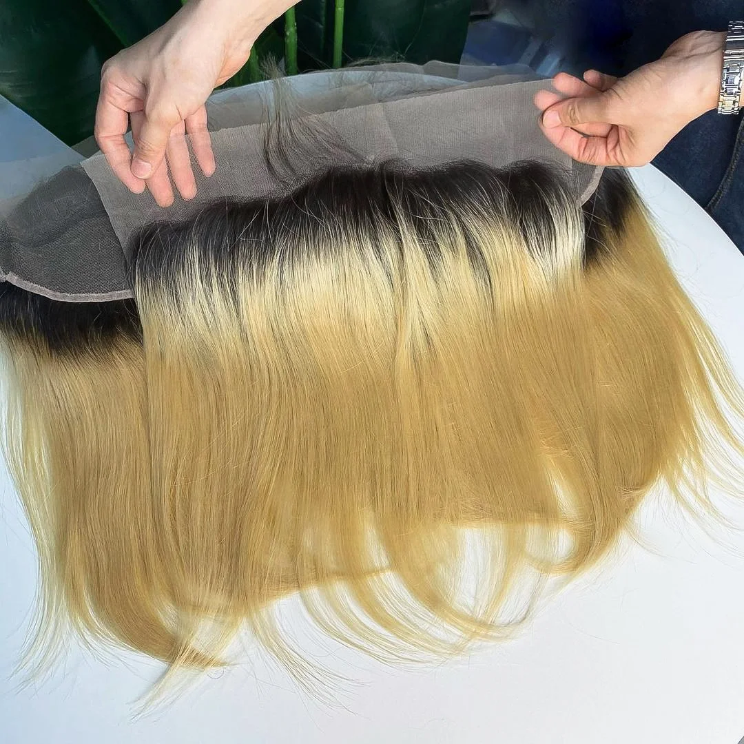 E-HAIR VIETNAM Human hair Frontal | Color 1B/613 transparent lace cuidado de extensiones frontal wig | Virgin hair wholesale