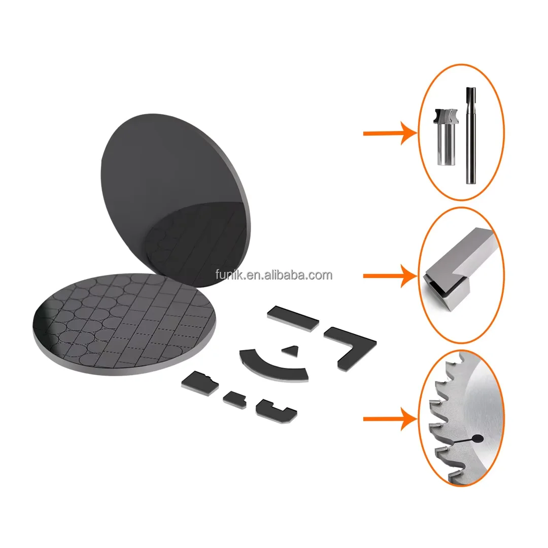 FUNIK Polycrystalline Diamond blank 63mm pcd blank for cutting metal wood stone