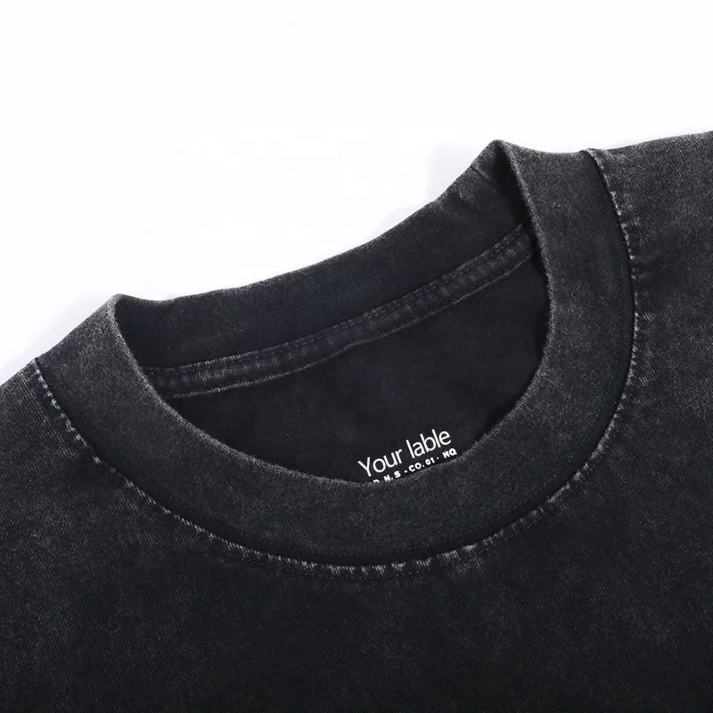 New Mens Clothes Oversize T-shirt Heavyweight Cotton Blank Acid Wash T-Shirt Custom new Graphic Vintage T Shirt