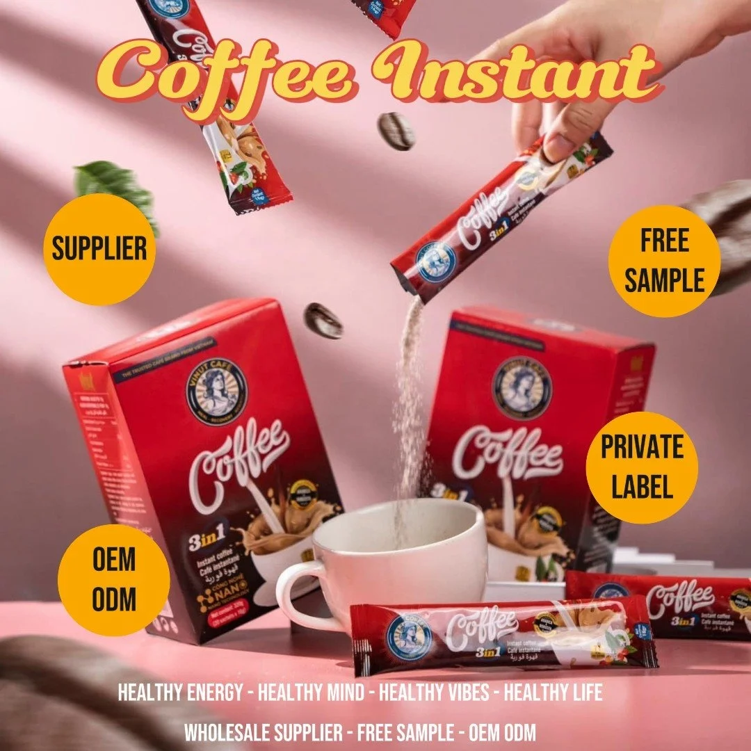 OEM-полезный экстракт Органический кофе Арабика 3 в 1 сублимированный кофейный напиток из Вьетнама